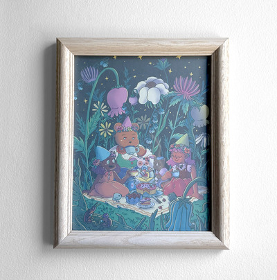 Tea Party 8" x 10" Print