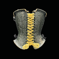 Black Lilies 4 piece wearable ceramic corset by: Nicole Moan  - Thumbnail 4