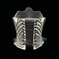 Skeleton 3 piece wearable ceramic corset by: Nicole Moan  - Thumbnail 4