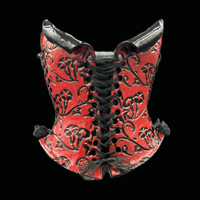 Manjushage wearable ceramic corset by: nicole moan