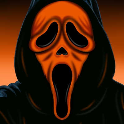 Orange ghost variant print