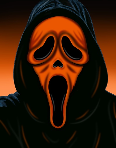 Orange Ghost Variant Print