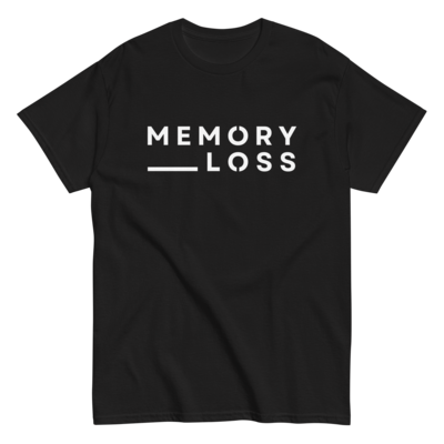 Memory loss logo tee - black [unisex]