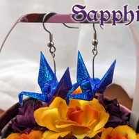 Origami Crane Earrings - Sparkly Set - Thumbnail 8