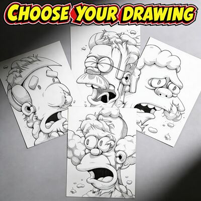 Choose Your Original Drawing “Astonished” by Dhani Barragan