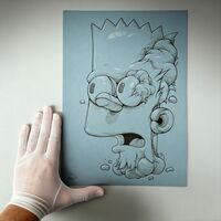 Drawing by Dhani Barragan "Atonished Bart"  - Thumbnail 1