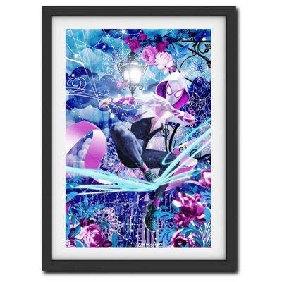 Spider-gwen iridescent foil print