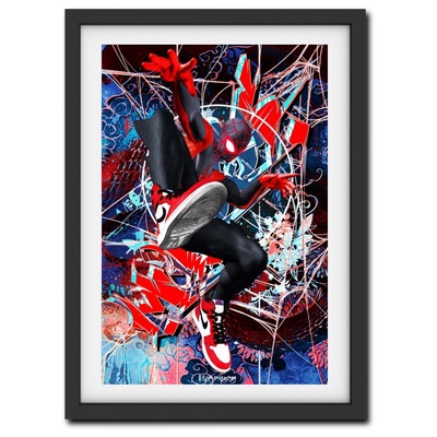 Miles morales iridescent foil print