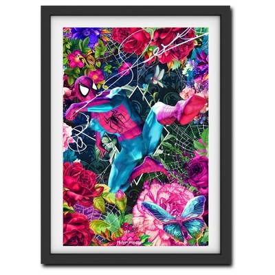 Spidey iridescent foil print
