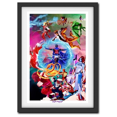 X-Men 92 Villains Holofoil Print