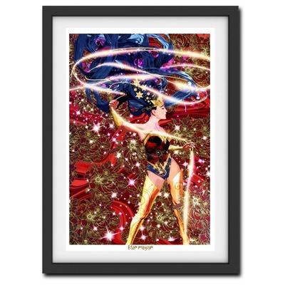 Wonder Woman Gold Foil Print