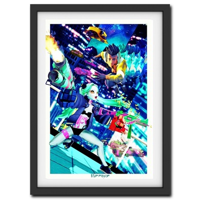 Cyberpunk edgerunners holofoil print