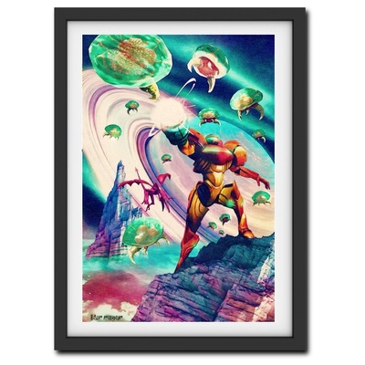 Samus (Metroid) Holofoil Print