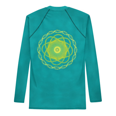 Radiant mandala men's rash guard