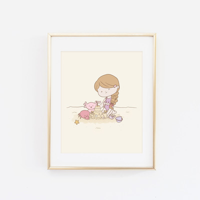 Lottie and her crab print
