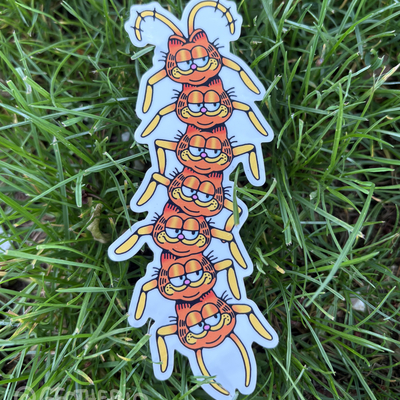 Garfipede vinyl sticker