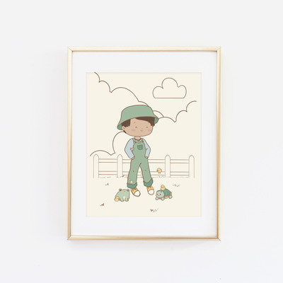 Rain and their turtle print