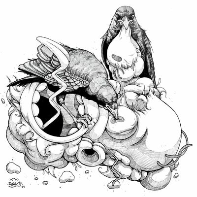 Drawing by dhani barragan "raise crows" 