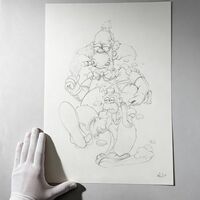 Sketch Drawing by Dhani Barragan "Deconstructed Krusty"  - Thumbnail 1
