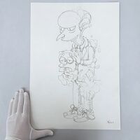 Sketch Drawing by Dhani Barragan "Deconstructed Burns"  - Thumbnail 1