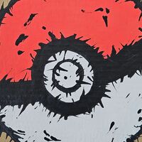Diptych Painting by Celipe Perroloco "Corrupted Pika & Ball"  - Thumbnail 7
