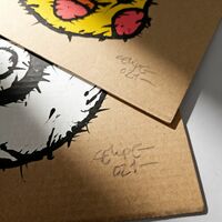 Diptych Painting by Celipe Perroloco "Corrupted Pika & Ball"  - Thumbnail 5