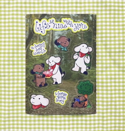Börk and Basil Sticker Sheet