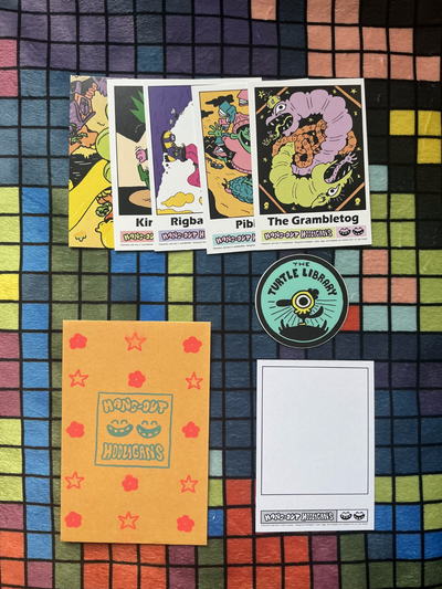 Randomized pack of Hang-Out Hooligans living art-cards