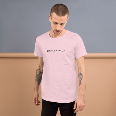 Private energy t-shirt light | minimal luxury everyday essential