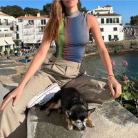 Hologram Ombre Gradient Sleeveless Crop Top Vest - Thumbnail 1