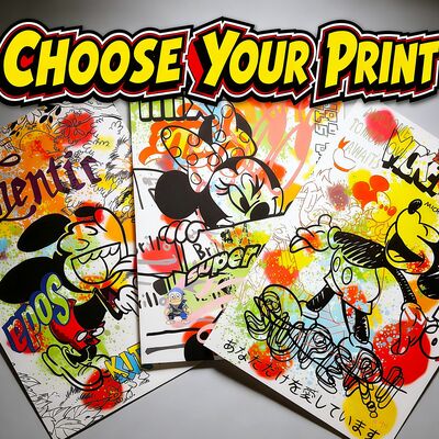 Choose your a3 print—paraphasing pop art serie i by judas arrieta 