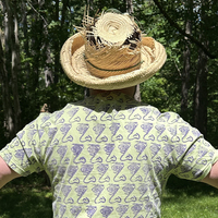 "Captive Audience" Hand-printed T-shirt - Thumbnail 3