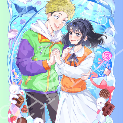 You and i are polar opposites - autographed yamada print