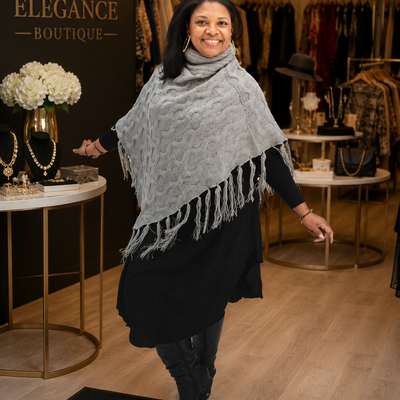 Silver serenity poncho - Thumbnail 2