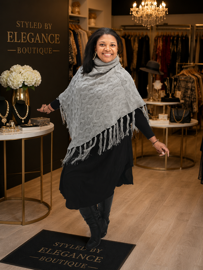Silver Serenity Poncho