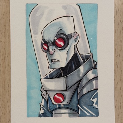 Mr.freeze sketch original art