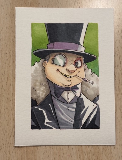 Penguin Sketch Original Art