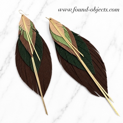 Neutral “azuree” earrings
