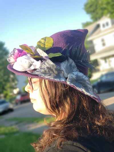 Whispering Poison Floral Hat