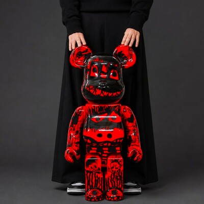 Custom bearbrick 1000% by xavi carbonell "untitled #3"