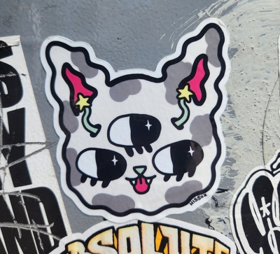 Cow Cat Sticker
