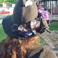 Iridescent Butterflies Floral Hat - Thumbnail 1