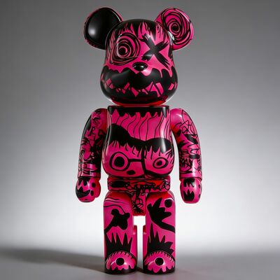 Custom Bearbrick 400% by Xavi Carbonell "Untitled #1"