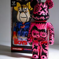 Custom Bearbrick 400% by Xavi Carbonell "Untitled #1" - Thumbnail 4