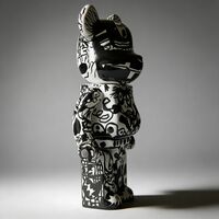 Custom Bearbrick 400% by Xavi Carbonell "Untitled #2" - Thumbnail 1