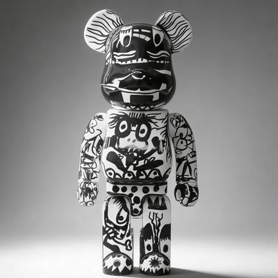 Custom Bearbrick 400% by Xavi Carbonell "Untitled #2"