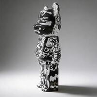 Custom Bearbrick 400% by Xavi Carbonell "Untitled #2" - Thumbnail 3
