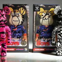 Custom Bearbrick 400% by Xavi Carbonell "Untitled #2" - Thumbnail 8