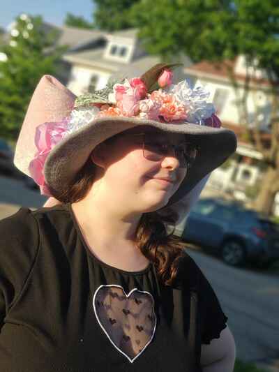 Whimsical Opulence Floral Hat