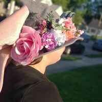 Whimsical Opulence Floral Hat - Thumbnail 3